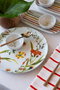 Hermia Juego de Desayuno de Porcelana de 14 Piezas Multicolor
